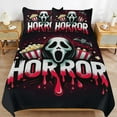 thumbnail image 1 of Ghost-Face Kids Bedding 3 Piece Full Size Kids Bed Duvet Cover with Pillowcases, 1 of 7