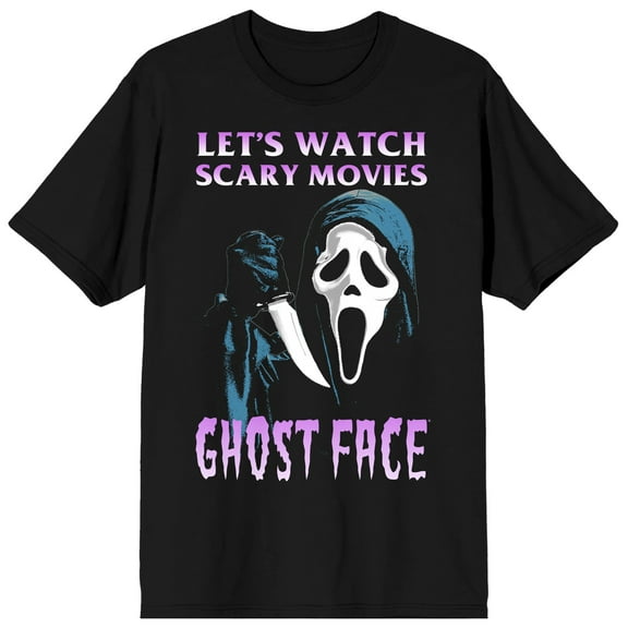 Ghost Face Killer Watch Scary Movies Men's Black T-shirt-XS