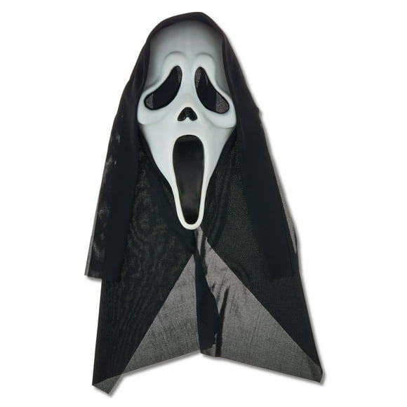 Ghost Face Mask for Adults, White, Halloween Costume Accessory for Adults, by Fun World