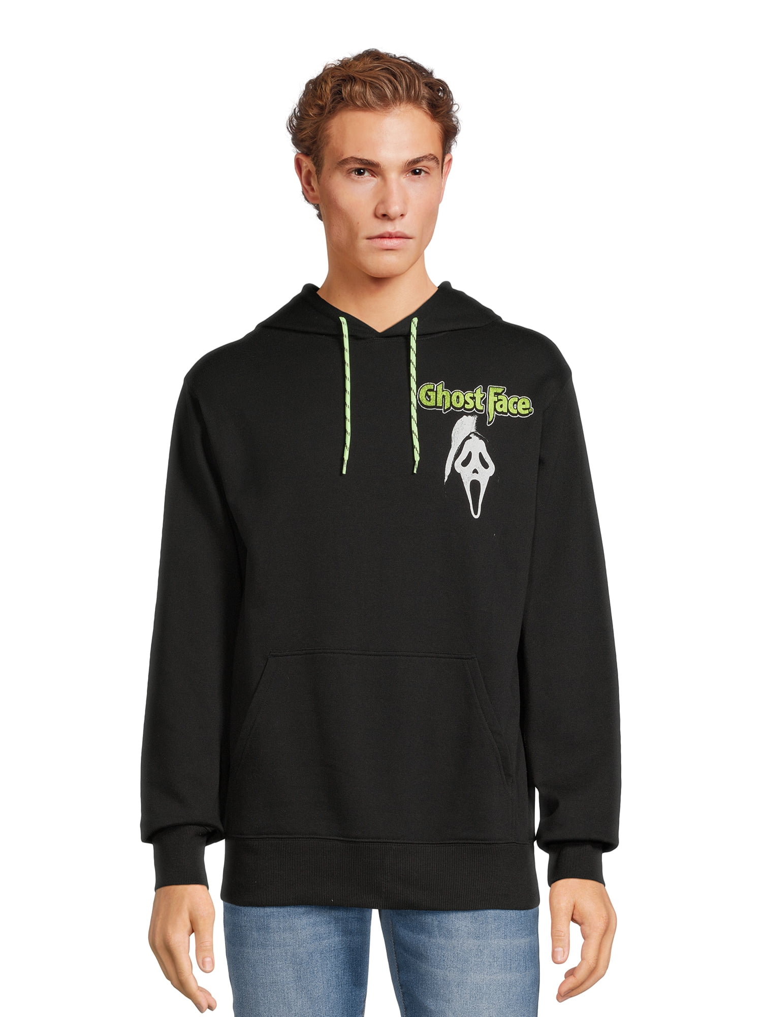 Ghost Face Men's & Big Men's Hoodie with Long Sleeves, Sizes XS-3XL