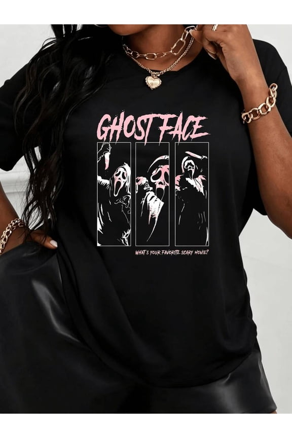 Ghost Face Movie Icons Women's T-Shirt Ghost Face Movie Icons Festival Party Gifts