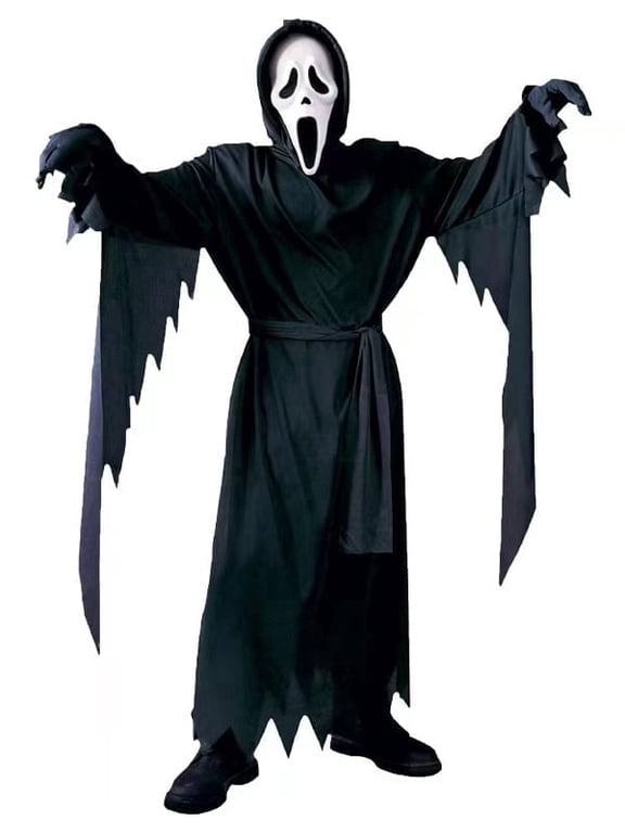 Ghost Face Outfit for Fans Halloween Crew Neck Long Sleeve Tank Tops Men's