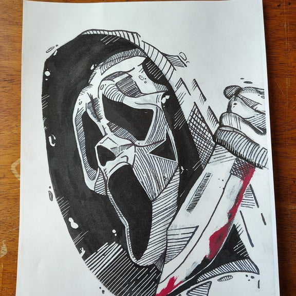 Ghost Face Poster Print, Poster Only