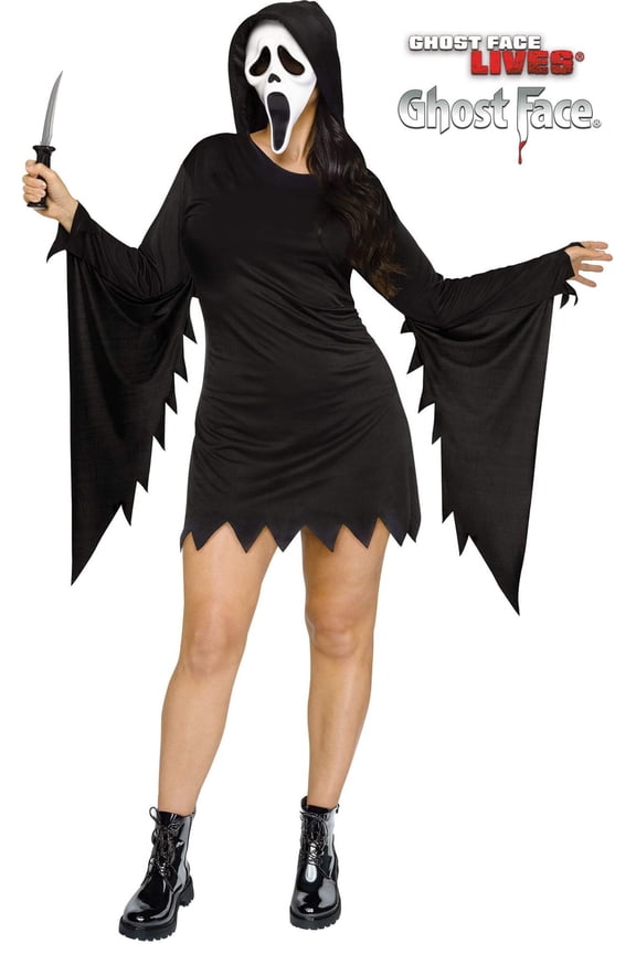 Ghost Face Sassy Adult Scream Plus Costume Sexy