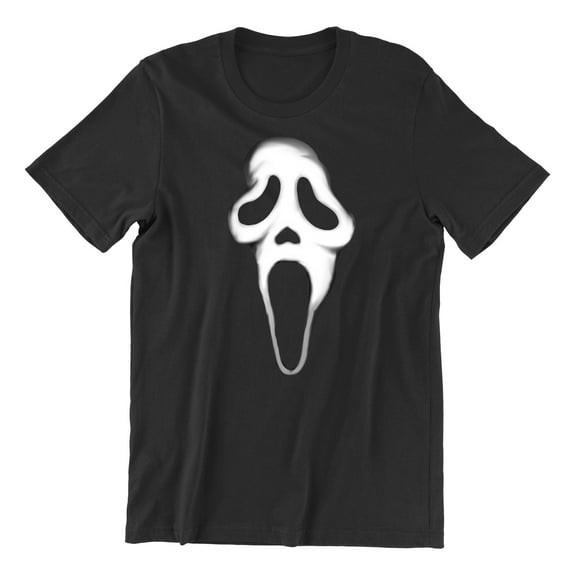 Ghost Face Scary Halloween Costume Shirt Funny Movie Unisex Men's T-shirt, 3XL, Black