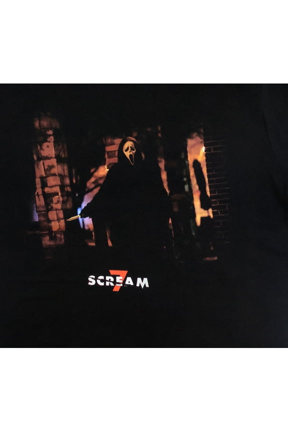 Ghost Face Scream 7 Logo Icon Short Sleeve Tee For Men-Small