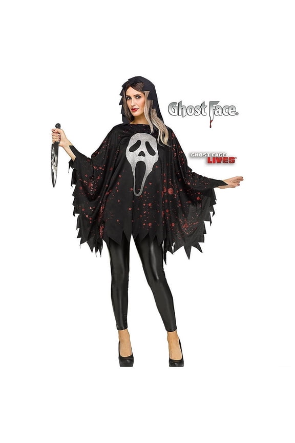 Ghost Face Scream Poncho
