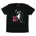 thumbnail image 1 of Ghost Face T-Shirt Men’s Glitch Mask Call Me Graphic Print Crewneck T-Shirt, 1 of 4