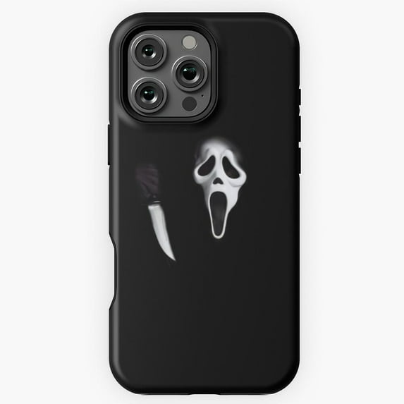 Ghost Face from Scream, Classic Slasher Horror Movie Inspired P659 Phone Case for iPhone 11 12 13 14 15 16 17 Pro Max