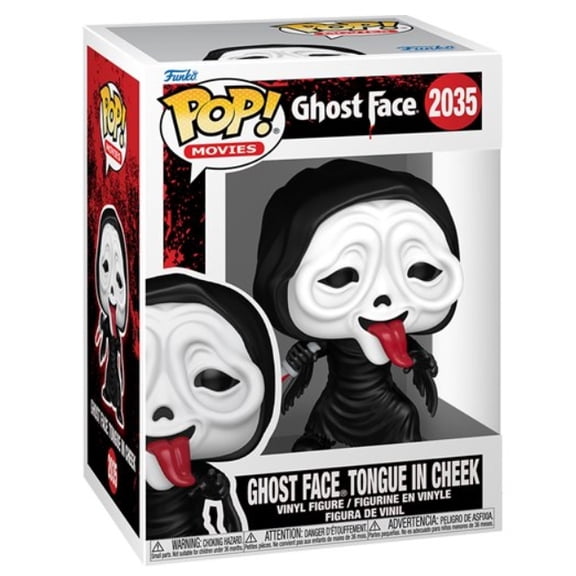 Ghost Face with Tongue in Cheek Funko Pop! Vinyl Figure #2035 + Protector