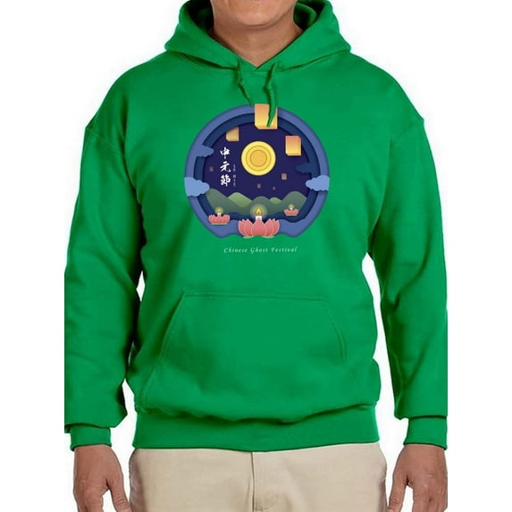 Ghost Festival Zhong Yuan Jie Hoodie Men -Image by Shutterstock, Male 3X-Large