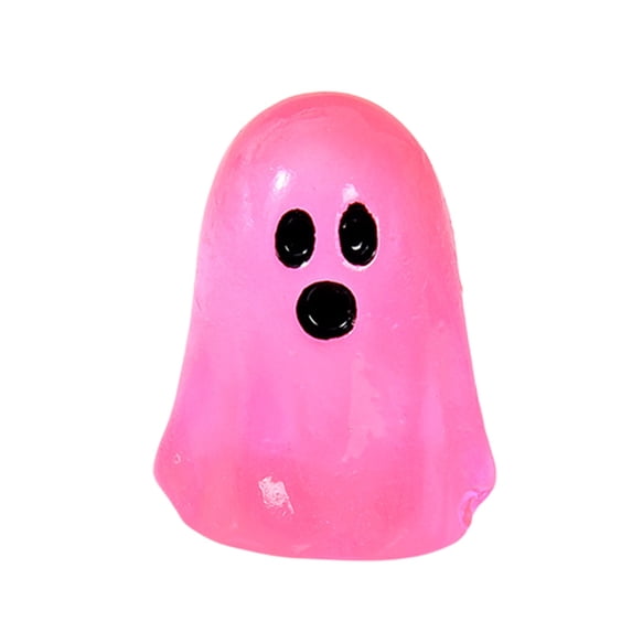 Ghost Figurine Mini Glow in The Dark Resin Halloween Ornament for Shelf Desk Mantel Party Decor