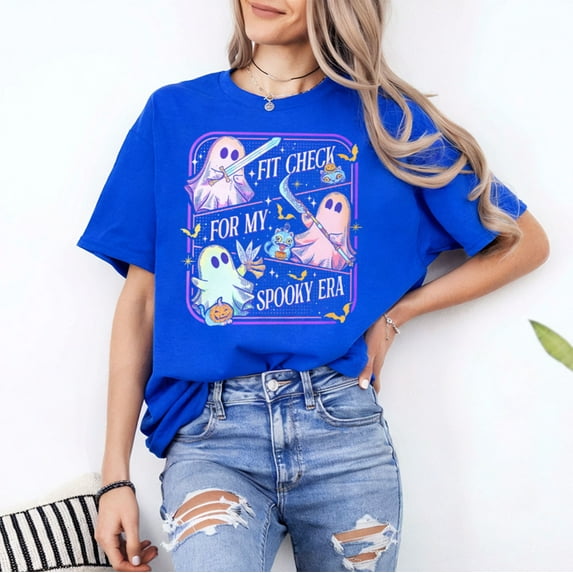 Ghost Fit Check for My Spooky Era T-Shirt, Funny Boo Fit Check For My Spooky Era Tee, Fullsizes S-5XL Multicolors T-Shirt