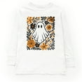 thumbnail image 1 of Ghost Floral Orange - Toddler Long Sleeve Graphic Tee and Youth Long Sleeve Graphic T-Shirt, 1 of 8