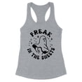 thumbnail image 1 of Ghost Freak in the Sheets Tank Top Fitted Racerback Women's Medium Heather Grey, 1 of 5