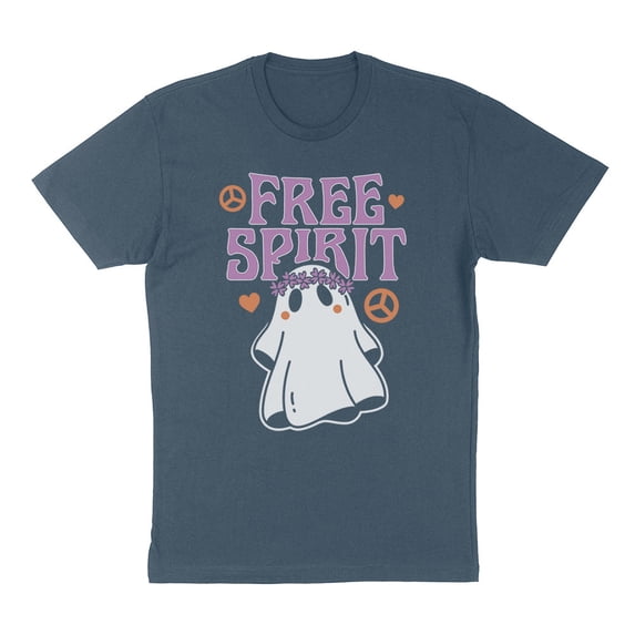 Ghost Free Spirit Shirt Unisex X-Large Indigo Blue