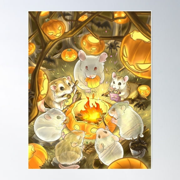 Ghost Gatherings Poster Wall Art, Modern Wall Decor For Living Room Bedroom, 8x12 UNFRAMED