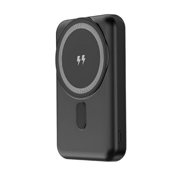 Ghost Gear Gamer Grips Magnetic Power Bank and Wireless Fast Charger (22.5W 10000 mAh Battery) - Black