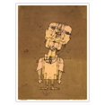 thumbnail image 1 of Ghost of a Genius (Gespenst eines Genies) - Self Portrait - From an Original Color Drawing by Paul Klee c.1922 - Master Art Print (Unframed) 9in x 12in, 1 of 4
