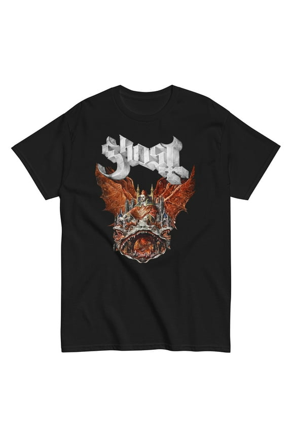 Ghost - Gilded Logo Unisex T-Shirt - Black - 3XL