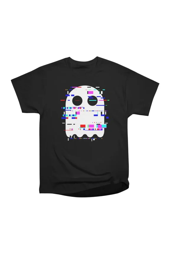 Ghost Glitch T-Shirt Tee Gift For Him Merch For Her Apparel For Friend