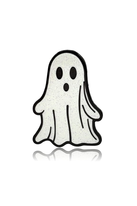 Ghost Glitter Enamel Pin - Clayton Jewelry Labs