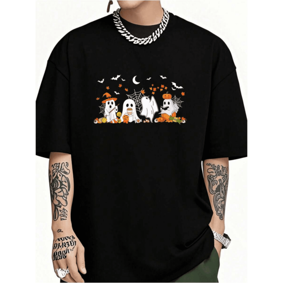 Ghost Halloween Costume Classic Spooky Outfit Halloween 2025 Women's T-Shirt