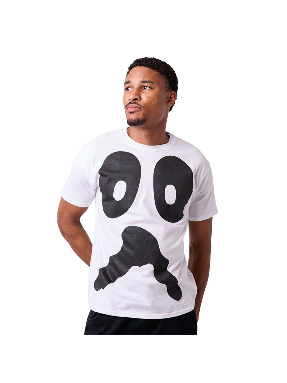Ghost Halloween Costume Men's White Short Sleeve Tee -Large