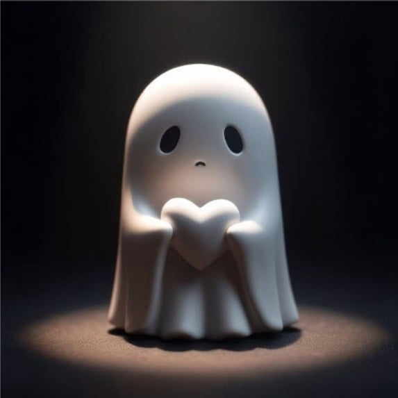 Ghost Halloween Decorations High-End Halloween Ghost Decorative Ornaments 4 Styles Mysterious, Exquisite Gothic Ghost Decor