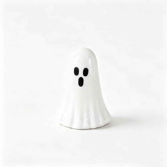 Ghost Halloween Ornament For Shelf Desk Decor Spooky White Ghost Figurine 2.76 In 1 Pack