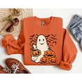 thumbnail image 1 of Ghost Halloween Sweatshirt, Womens Halloween Shirt, Halloween Party Shirt, Fall Sweatshirt, Halloween Gift TH290540, 1 of 5