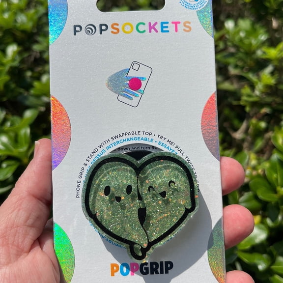 Ghost Heart PopGrip: Halloween Phone Grip, Spooky Kawaii Ghost