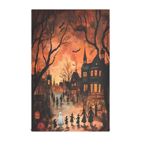 Ghost Horror Decorative Waffle Towel Kitchen Dishcloth 28x18in Multi-Use Tea Towel