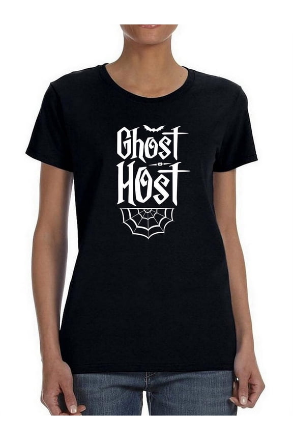 Ghost Host Women Shaped T-Shirt, Female Large