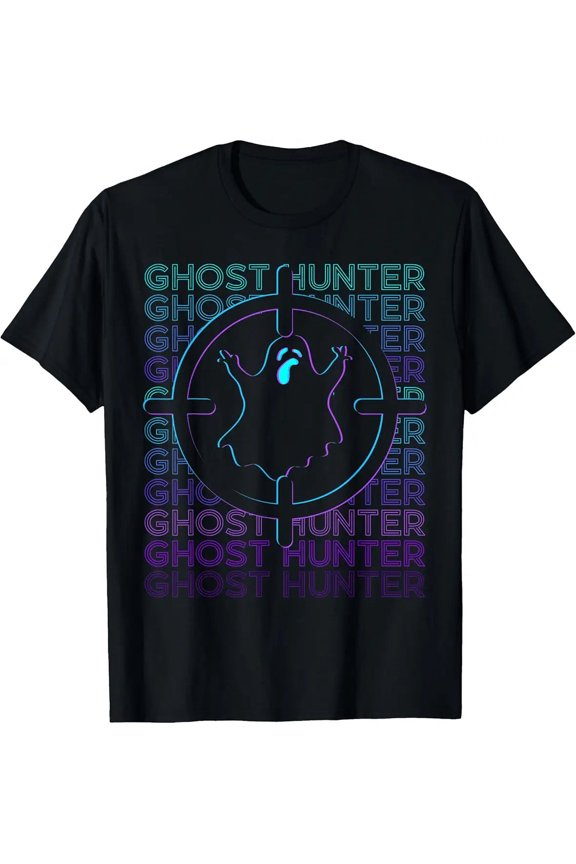 Ghost Hunter Ghost Hunting Retro Paranormal Investigator Graphic Unisex T-Shirt, S - 5XL
