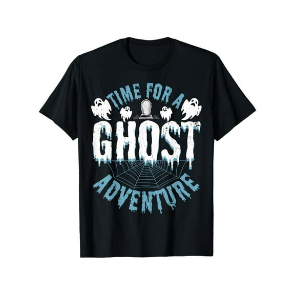 Ghost Hunter Graphic Tee Paranormal T Shirt Tops Cotton Casual Short Sleeve Round Neck Black S-5XL