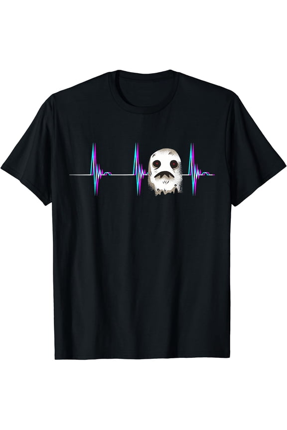 Ghost Hunter Heartbeat EKG Pulse Paranormal Ghost Hunting T-Shirt