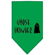 Ghost Hunter Screen Print Bandana Emerald Green Small