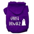 thumbnail image 1 of Ghost Hunter Screen Print Pet Hoodies, Purple with Black Lettering - 2XL - Size 18, 1 of 1