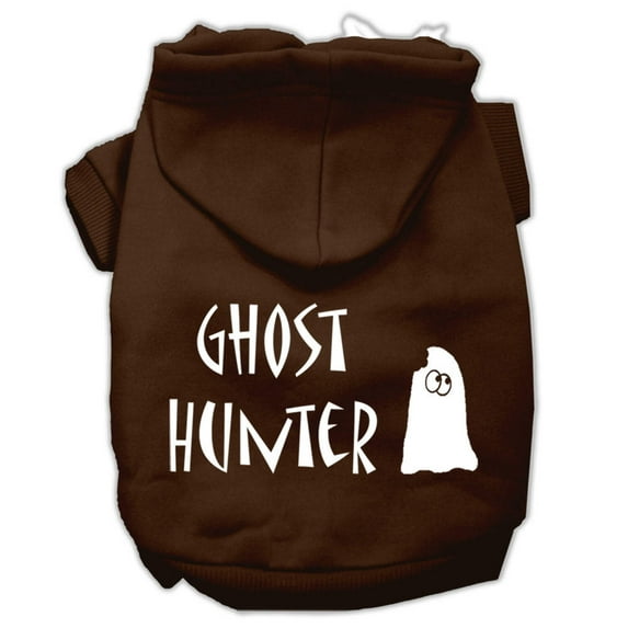 Halloween Pet, Dog Cat Hoodie Screen Printed, "Ghost Hunter"