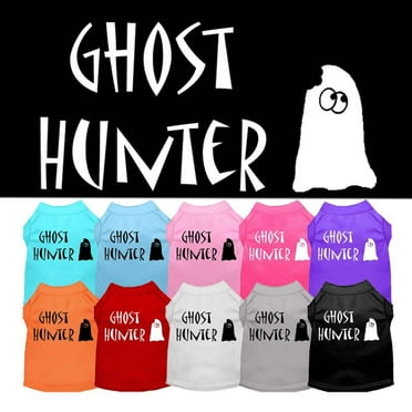Halloween Pet Dog  Cat Shirt Screen Printed, "Ghost Hunter"