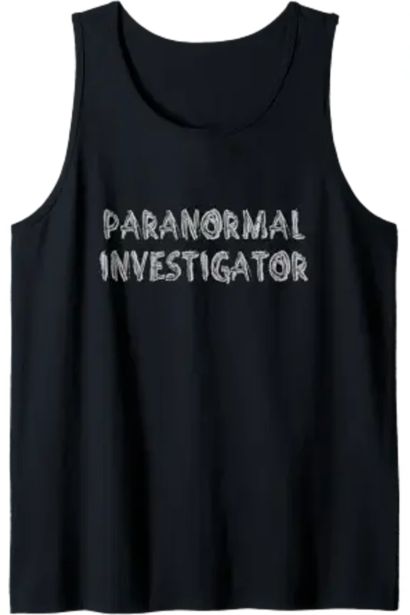 Ghost Hunting Paranormal Investigator Tank Top Size S-3XL