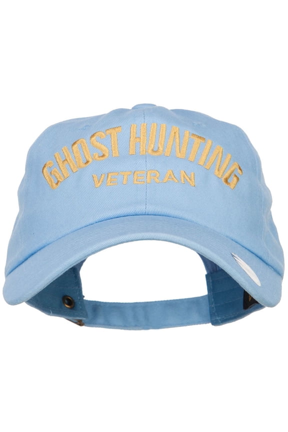 Ghost Hunting Veteran Embroidered Unstructured Cap - Blue OSFM