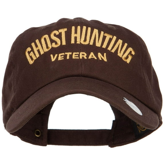 Ghost Hunting Veteran Embroidered Unstructured Cap - Brown OSFM
