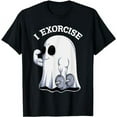 thumbnail image 1 of Ghost I Exorcise Funny Gym Exercise Workout Spooky Halloween T-Shirt, 1 of 5