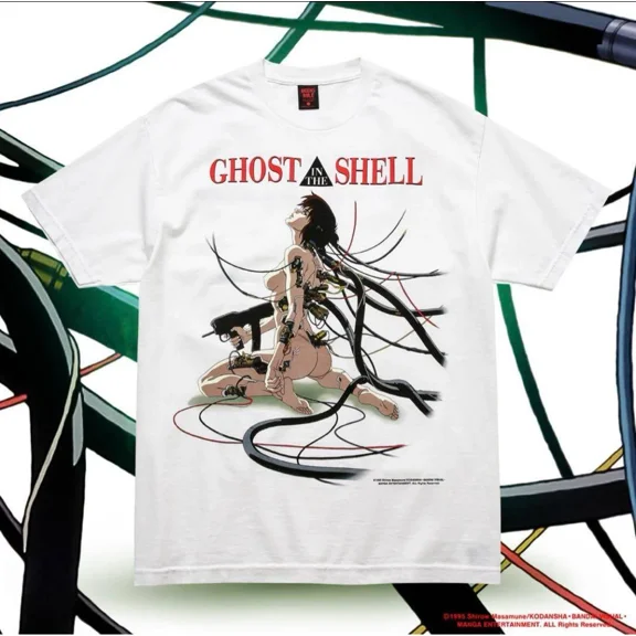 Ghost In The Shell 90S Movie Anime T Shirt Vintage Anime Manga Fan Shirt S-5XL