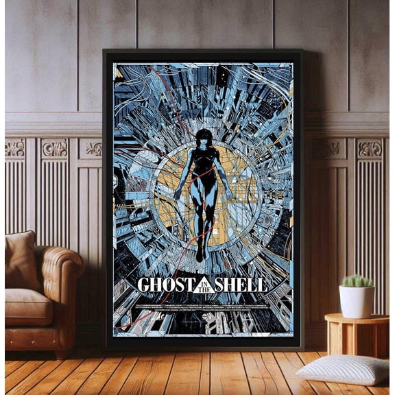 Ghost In The Shell Film Poster, Wall Art Decor, Unframed Paper Poster 16x20in