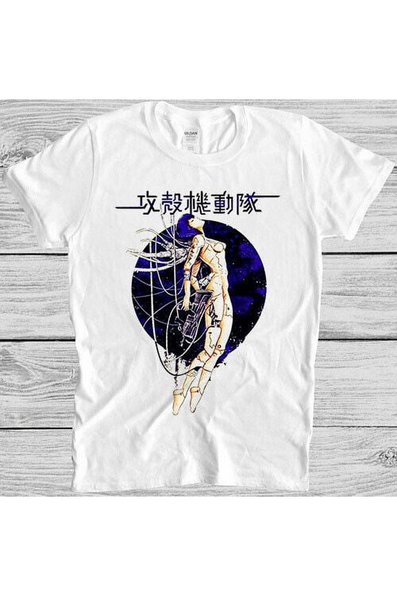 Ghost In The Shell Japanese Sun Meme Gamer Cult Movie Gift Tee T Shirt M1007