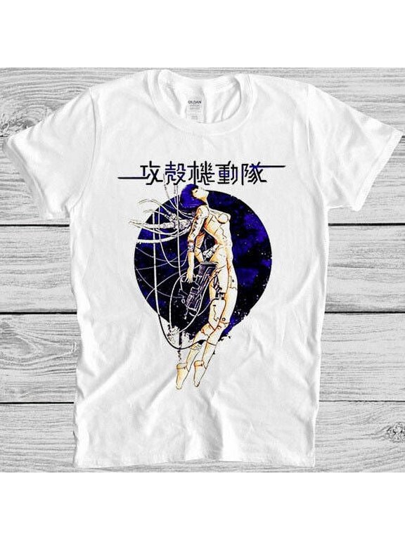 Ghost In The Shell Japanese Sun Meme Gamer Cult Movie Gift Tee T Shirt M1007