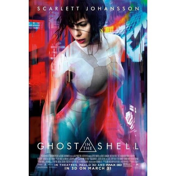 Ghost In The Shell Movie poster Metal Sign 8inx 12in Metal Print 8x12 Square Adults Best Posters
